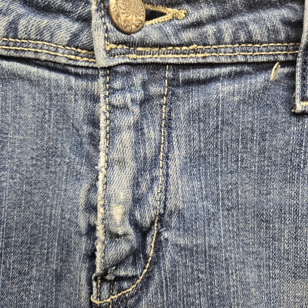 Levis Jeans Womens Size 10M Night Blues Embellished Silver Tab Y2K See Condition - Picture 10 of 15